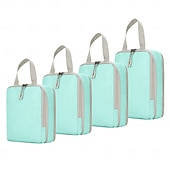 cheap Luggage &amp; Travel Storage-4-Piece Compression Packing Cubes Set for Travel, Luggage Storage and Organizer, Clothes, Toiletries, and Bag Organizer for Travel Essentials