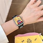 זול להקות Apple Watch-סולו לופ מותאם ל רצועת השעון של Apple Watch 38 מ&quot;מ 40 מ&quot;מ 41 מ&quot;מ 42 מ&quot;מ 44 מ&quot;מ 45 מ&quot;מ 49 מ&quot;מ חמוד מתכוונן קנבאס רצועת שעון חלופית ל iwatch Ultra 2 Series 9 8 7 SE 6 5 4 3 2 1