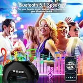 お買い得  プロジェクターライト-スタープロジェクター ギャラクシープロジェクター 寝室用 Bluetooth スピーカーとホワイトノイズ オーロラプロジェクター ナイトライトプロジェクター 子供 大人 ゲームルーム ホームシアター 天井 部屋 装飾