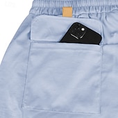 baratos Clássico-Homens Bermuda Cargo Shorts de verão Bermudas Shorts casuais Com Cordão Bolso multi Perna reta Tecido Respirável Pavio Humido Comprimento do joelho Ao ar livre Casual Corrida Moda Roupa de rua