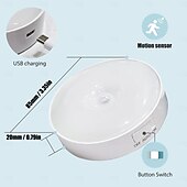 billige skap lys-bevegelsesled sensorlys nattlys usb oppladbart led nattlys skumring til daggry bevegelsessensorlampe for soverom bad toalett trapp kjøkken gang