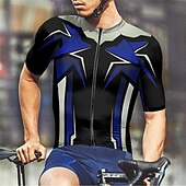 ieftine Tricouri pentru bărbați-Bărbați Jersey de ciclism Manșon scurt Bicicletă Tricou Tee Jerseu cu 3 buzunare spate Ciclism montan Respirabil Uscare rapidă Proiectare anatomică Wicking Galben Rosu Albastru Sport Îmbrăcăminte