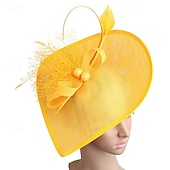 preiswerte Faszinator-Kopfstück Leinenoptik Federn Hochzeit Abendgesellschaft Elegant Hochzeit Mit Feder Kopfschmuck Kopfbedeckung