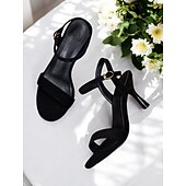 cheap Dress Sandals-Women&#039;s Beige Slingback Kitten Heels – Elegant Open Toe Sandals for Romantic Dates and Summer Outfits