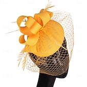 preiswerte Faszinator-Kopfstück Federn Sinamay Hochzeit Abendgesellschaft Elegant Hochzeit Mit Feder Kopfschmuck Kopfbedeckung
