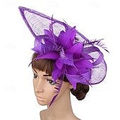 preiswerte Faszinator-Kopfstück Leinenoptik Federn Hochzeit Abendgesellschaft Elegant Hochzeit Mit Feder Kopfschmuck Kopfbedeckung
