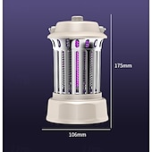 voordelige Elektrische vliegenmepper-tweekleurige camping elektrische muggenlamp draagbare sfeerlamp 1200 mAh