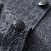billige Herre Elite Yttertøy-herre ullblazer jakke genser frakk skole formell bryllup elegant varm vår høst ull nylon ensfarget jacquard flere lommer komfortabel enkeltspent blazer med to knapper svart mørkegrå militærgrønn