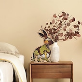 ieftine Lumini decorative-lumină de Paște lampă de iepure sculptată 3d pădure animale decor artă fermă din lemn decor de masă decor cabină decor creșă decor munte pentru dormitor sufragerie perfect pentru Paște (iepure)