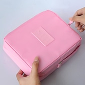 お買い得  荷物と旅行の保管-旅行用メイクアップバッグ、大容量トイレタリーバッグ、化粧品や必需品を収納できるポータブル多機能スクエア収納ポーチ