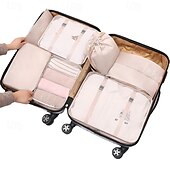 cheap Luggage &amp; Travel Storage-Compression Packing Cubes Set for Travel, Luggage Storage and Organizer, Folding Toiletry and Clothes Organizer
