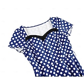 cheap Dresses-Retro Vintage 1950s Dress Swing Dress Polka dots Women&#039;s Carnival Masquerade Daily Wear Bachelorette Party Adults&#039; Dress Homecoming Dresses