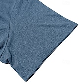 economico magliette di base-Per uomo Maglietta Manica Corta Maniche Corte Collo alla coreana Zip a un quarto Estate Primavera Tinta unica Semplice Sport Essenziale Con zip Vacanza Streetwear Casuale Blu chiaro Nero Bianco