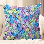billiga blom- och växtstil-Blommor dekorativa kastkuddar överdrag 1PC vår sommar mjuk fyrkantig soffa kuddfodral kuddfodral för sovrum vardagsrum soffa stol