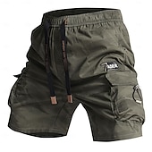 cheap Classic-Men&#039;s Cargo Shorts Outdoor Shorts Camping Shorts Camo Shorts Hiking Shorts Elastic Waist Multi Pocket Straight Leg Camouflage Moisture Wicking Wearable Knee Length Outdoor Casual Daily Fashion
