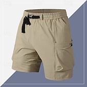 economico Classico-Per uomo Pantaloncini cargo Shorts Pantaloncini Estivi Coulisse Elastico in vita Multi-tasche Semplice Comodità Indossabile Lunghezza al ginocchio All&#039;aperto Sport Quotidiano Moda Casual Nero Viola