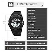 levne Digitální hodinky-SKMEI 2337 Digitální hodinky pro muže Luxusní voděodolné sportovní náramkové hodinky stopwatch elektronický strojek pánské hodinky