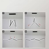 economico Luci a sospensione-150 cm Oscurabile Forme geometriche Luci Pendenti Metallo Acrilico Artistico Moderno geometrico Nero Moderno 110-240 V
