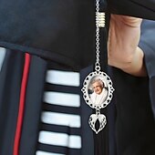 levne absolvování-personalizované promoce střapce fotografické kouzlo, vlastní pamětní dárek pro absolventy, kouzlo s andělskými křídly jedinečná památka pro přátele nebo sebe, ideální pro promoci, narozeniny, Vánoce