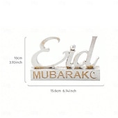 cheap Statues-Ramadan Letter Decoration Figurine, Resin Antique-Style Craft, Muslim Festival Celebration Gift, Perfect for Eid al-Fitr &amp; Eid al-Adha, Cute Gift for Parties, Gatherings, and Home Decor