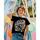 お買い得  男の子のイースター衣装-男の子 3D バニー Tシャツ Ｔシャツ 半袖 夏 春 ファッション ベーシック 子供 4〜12年 クルーネック アウトドア カジュアル 日常 レギュラー