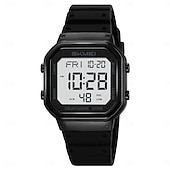 cheap Digital Watches-SKMEI Ins Wind Square Multi functional Waterproof Electronic Watch for Male and Female Students