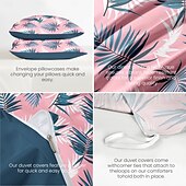 baratos 100% algodão-Capa de Edredom de Folhas Tropicais Tamanho Queen Conjunto de Roupa de Cama Conjunto de Capa de Colcha Cobertura de Edredom Macia Leve com 2 Fronhas para Verão Primavera