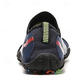 economico Sneakers Casual-scarpe da ginnastica da uomo a piedi nudi - rosso brillante, suola robusta, design senza lacci - perfette per escursioni e avventure all'aria aperta