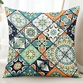 billiga boho stil-Mandala bohemisk dekorativ kuddöverdrag 1 styck mjukt fyrkantigt soffkuddcase kuddfodral för sovrum vardagsrum soffa stol