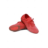 preiswerte Tanzschuhe zum Üben-Rosa Strick-Tanzschuhe für Damen mit Schnürung und niedrigem Absatz – bequeme Freizeit- und Ballsaalschuhe