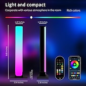 رخيصةأون مصباح السرير-شريط إضاءة ذكي LED لغرفة الألعاب ومصباح تلفزيوني بإضاءة خلفية ذكية لغرفة النوم وغرفة المعيشة