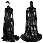 tanie Kostiumy damskie-Śnieżnobiały Jad Zła królowa Sukienka Kostium Cosplay z filmu Strój karnawałowy Ubrać się Kostiumy z filmów for Damskie Dla dorosłych Halloween Karnawał Światowy Dzień Książki Spektakl Impreza