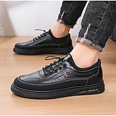 abordables Baskets-chaussures décontractées à lacets pour hommes en marron avec des accents noirs, conception durable pour un usage quotidien et des activités de plein air