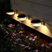 abordables Street Lights-2/4 Pcs LED Solar Street Lights Outdoor Wall Lights Fence Lights 9LEDs Home Garden Outdoor Courtyard Fence Wall Decoration LED Waterproof Wall Light Garage Porch Yard Lighting