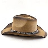 levne Klobouk Fedora-Pánské Sluneční klobouk Kovbojský klobouk Krémová Světlá růžová Slaměný provaz Retro styl Módní 18. století Denní Tématický večírek Plná / Jednobarevná Proti sluci cosplay