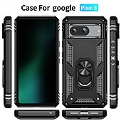 זול תיק טלפון אחר-טלפון מגן עבור גוגל Pixel 9 Pro Pixel 9 Pro XL Pixel 8 Pro Pixel 8 פיקסל 9 Pixel 7 Pixel 7 Pro Pixel 6 Pixel 6 Pro כיסוי אחורי מחזיק טבעת מגנטי עמיד בזעזועים רטרו TPU PC