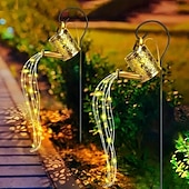 olcso Tájvilágítás-1 db led kültéri napelemes lámpák fém üreges vetítés vizes palack áramlási fény udvari kert park pázsit ösvény díszlámpa