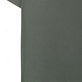economico Maglietta casual Henley-Per uomo Maglia Henley a nido d&#039;ape Maglietta Manica Corta Tinta unica Vintage Quotidiano Patchwork Bottoni Henley All&#039;aperto Casuale Quotidiano Estate Primavera &amp; Autunno Nero Bianco Borgogna