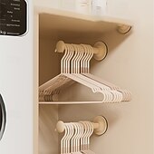 cheap Bathroom Gadgets-Suction Cup Clothes Hanger Rack, No-Drill Retractable Wall-Mounted Drying Rack for Balcony and Home Organization