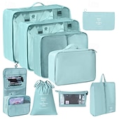 cheap Luggage &amp; Travel Storage-Compression Packing Cubes Set for Travel, Foldable Luggage Organizer Bags, Portable Toiletry and Makeup Bag, Multi-Functional Clothes Storage Pouches for Business Trips and Vacations