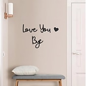 abordables Autocollants muraux-Panneau d'amour au-dessus de la décoration de la porte, panneau décoratif en bois pour porte, maison, fenêtres et murs, cadeau de Noël, de Saint-Valentin, de mariage, de Thanksgiving
