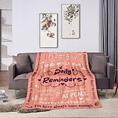 abordables Couvertures et plaids-couverture fête des mères, une lettre à maman, cadeau fête des mères, couverture douce et confortable, cadeau parfait pour maman, motif floral ou cœur, chaud et confortable