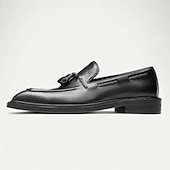 economico Mocassini in pelle premium-mocassini da uomo in vera pelle fatti a mano - scarpe eleganti con nappine marroni di prima qualità per il kentucky derby, occasioni formali e di lavoro