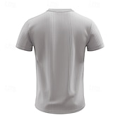 abordables Camiseta informal tipo henley-Hombre Camiseta con botones Camiseta Henley Shirt Tee Manga Corta Henley Verano Primavera Plano Moda Design Básico Jacquard Vacaciones Calle Noche Negro Blanco Rojo Camiseta superior para hombre