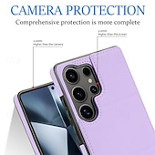 economico Cover Samsung-telefono Custodia Per Samsung Galaxy S24 S24 Ultra Plus S23 S22 S21 S20 Ultra Plus FE S25 S25 più S25 Ultra Per retro Con supporto A calamita Slot per schede Retrò TPU pelle sintetica