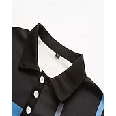  Ανδρικά Πουκάμισο γκολφ Μπλουζάκια Golf Polos Causal Δουλειά Πέτο Κοντομάνικο Βασικό Μοντέρνα Ριγέ Κουρελού Κουμπιά Καλοκαίρι Κανονικό Ροζ+Πορτοκαλί Σκούρο Ροζ Γκρίζο Πουκάμισο γκολφ