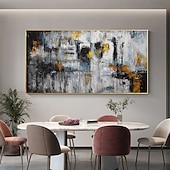 billiga Oljemålningar i popkonststil-handmålad akryl olimålning stor bild canvaskonst oljemålning oversize handmålning akryl modern målning canvas abstrakt oljemålning för sovrum kontor hotell väggdekoration