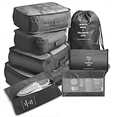 cheap Luggage &amp; Travel Storage-8-Piece Compression Packing Cubes Set for Travel, Luggage Organizer, Clothing and Accessories Sorting Storage Bags, Suitcase Organizing Set for Efficient Packing