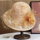 cheap Fascinators &amp; Hats-1950s Retro Vintage Hat Women's Valentine's Day Derby Ascot Horse Racing Festival Adults' Hat All Seasons