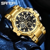 abordables Relojes digitales-SANDA Hombre Reloj Digital Esfera Grande Al Aire Libre Deportes Moda Luminoso Despertador Calendario Cronógrafo Silicona Reloj